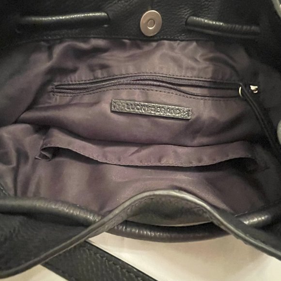 Lucky Brand Black Women's Faye Convertible Leather Backpack - Picture 4 of 6